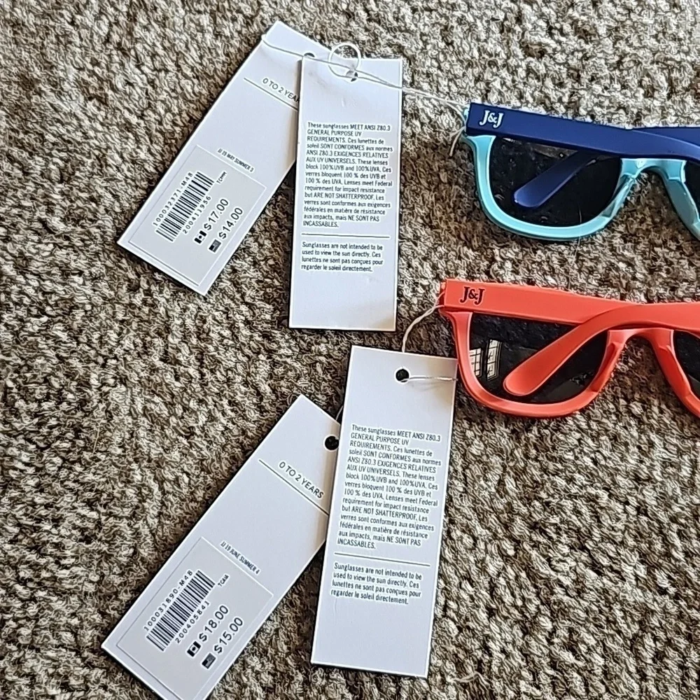 Janie and Jack Boys Sunglasses Bundle Size 0-2 Years